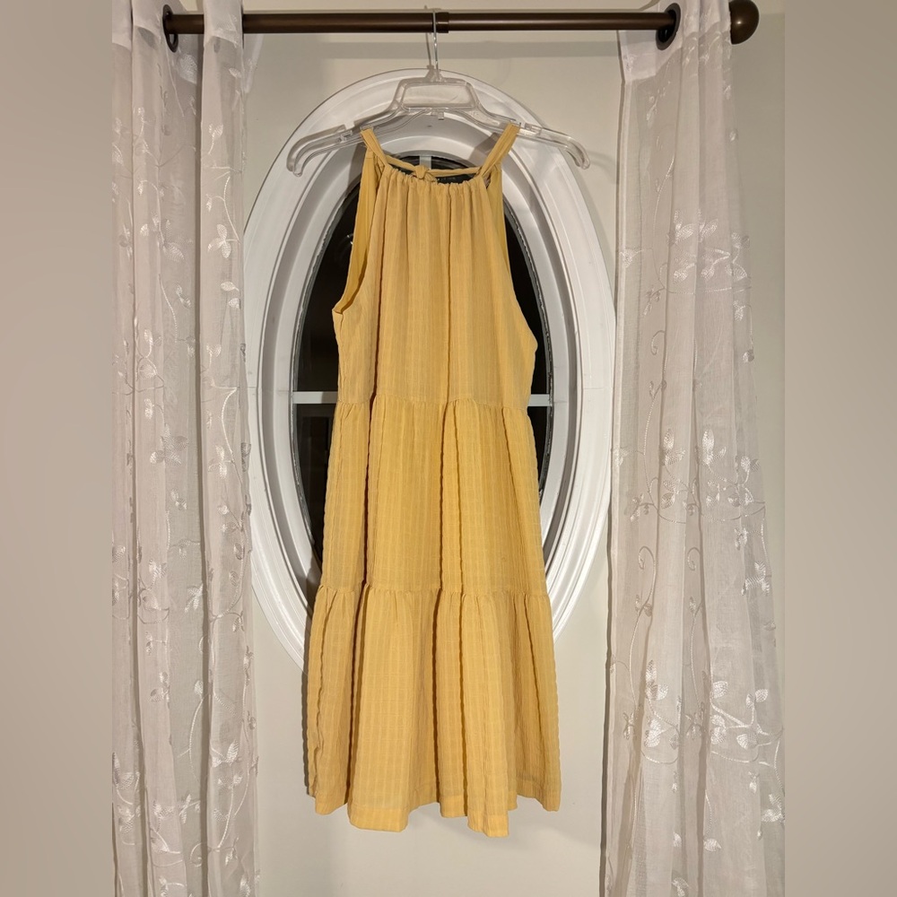 A New Day Yellow Halter Sundress